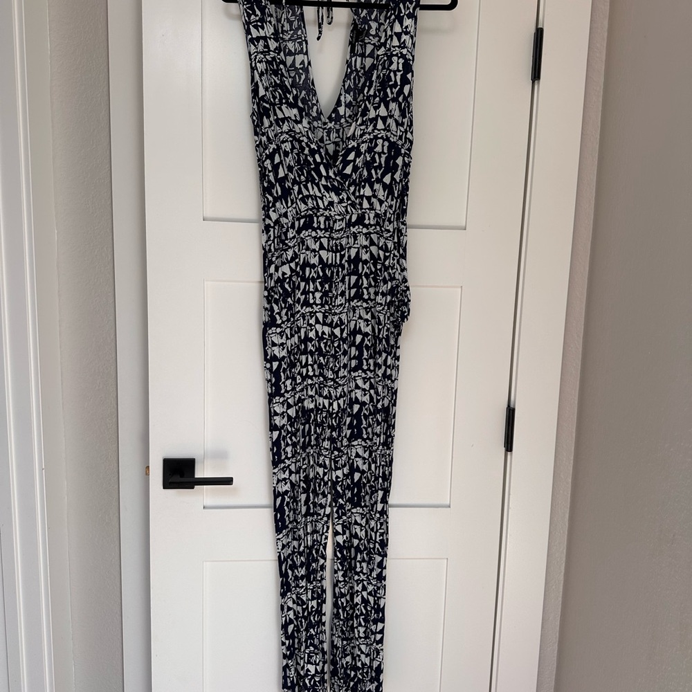 Stylish Black and White Jumpsuit